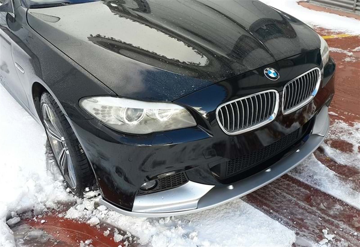 F10 M Performance Front Lip Piano Black Vacuum Plastic  2010-2017 F10-F10 LCI