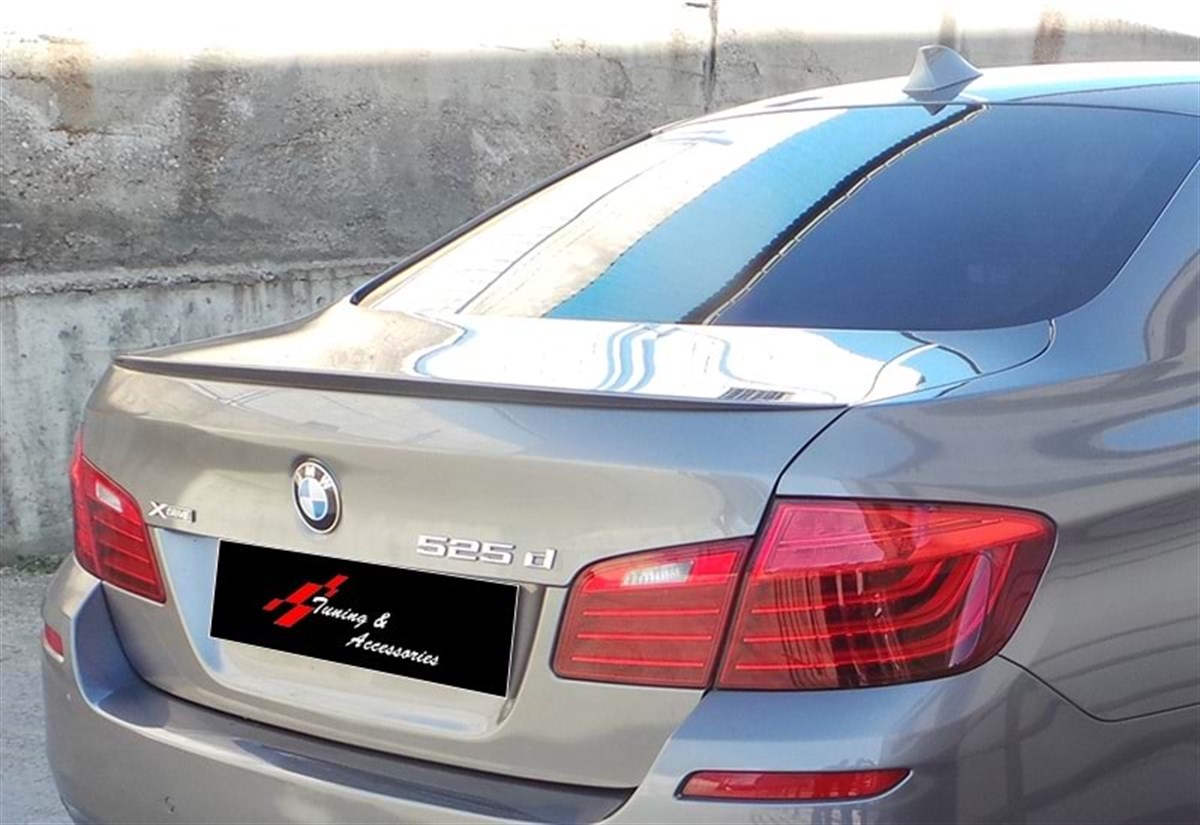 F10 M Sport  Technic Rear Trunk Spoiler Raw Surface ABS  2010-2017 2010-2017  F10-F10 LCI