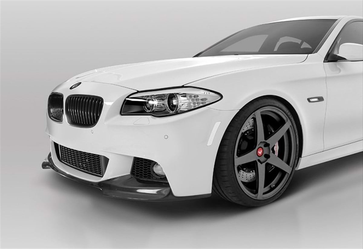 F10 Vorstainer Front Lip Piano Black Vacuum Plastic  2010-2017  F10-F10 LCI