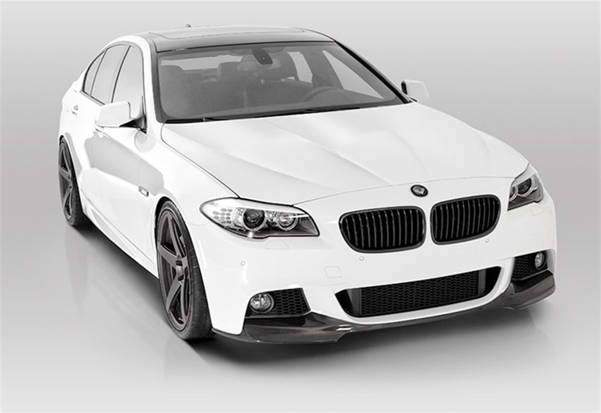 F10 Vorstainer Front Lip Piano Black Vacuum Plastic  2010-2017  F10-F10 LCI