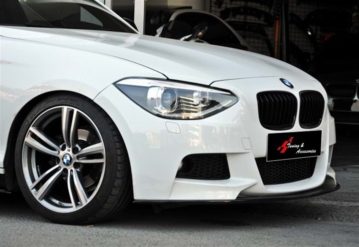 F20 M Performance Front Lip Piano Black Vacuum Plastic  2011-2014 f20
