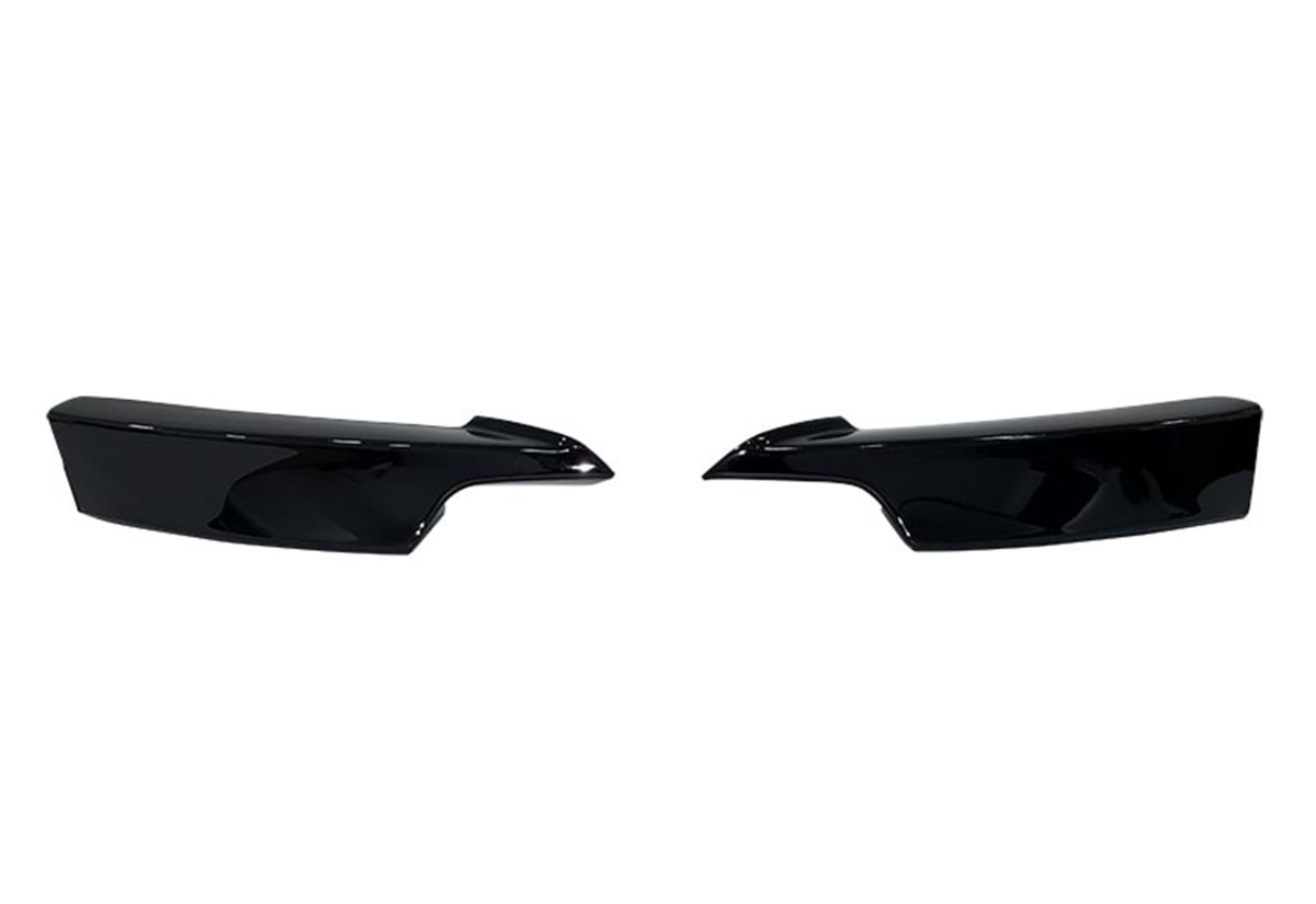 F30 M Performance Front Flaps Piano Black Vacuum Plastic  2012-2018 F30 F30 LCI