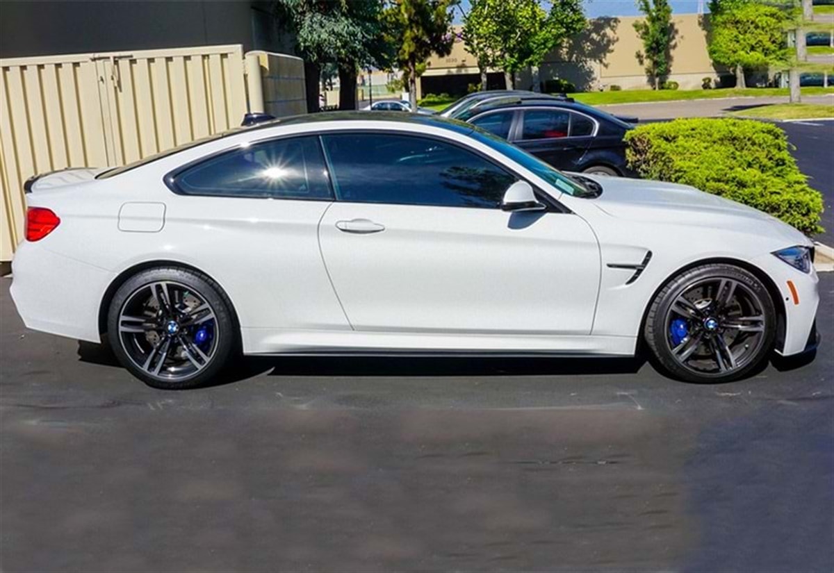 F32 Performance Side Skirt Lower Lip Piano Black Vacuum Plastic  2014-2020 2014.2016 - 2017. ....  F32 - 4 Series, Coupe