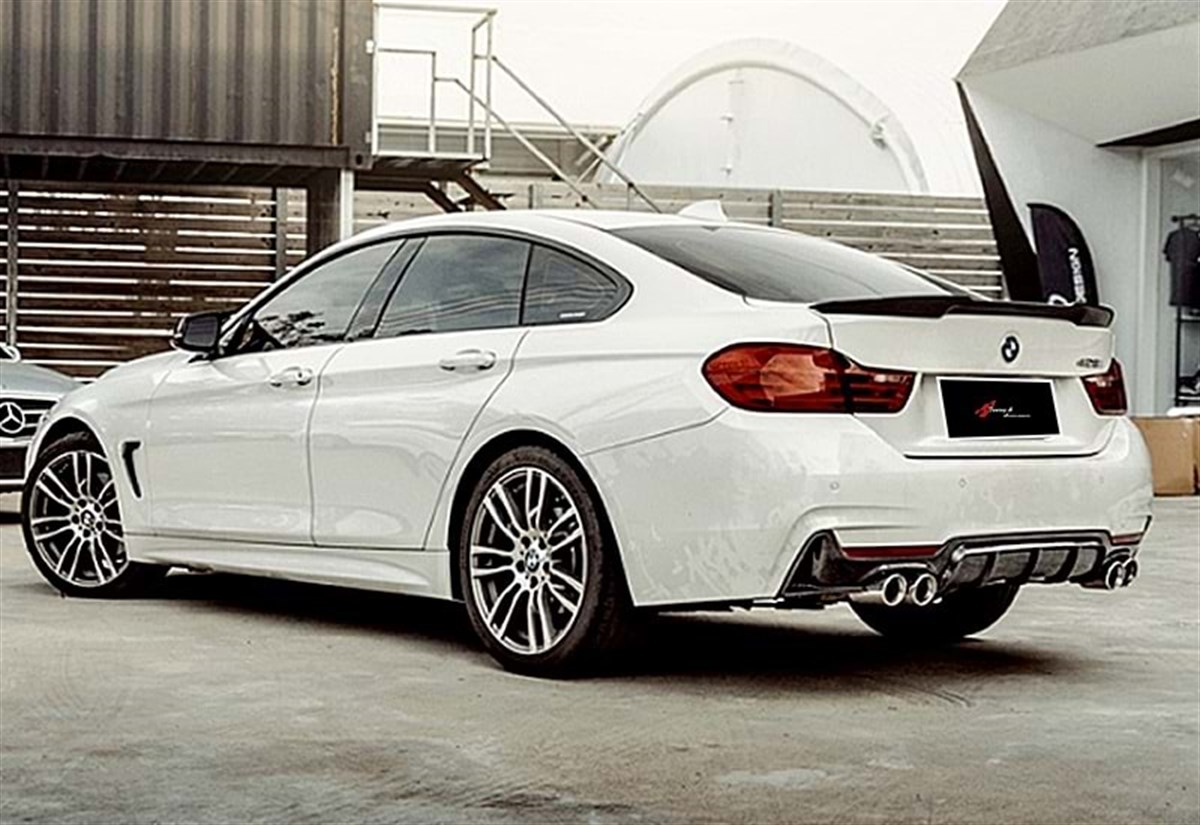 F36 Grand Coupe Rear Trunk M4 Spoiler Raw Surface ABS  2014-2020 2014-2020  F36 Grand Coupe