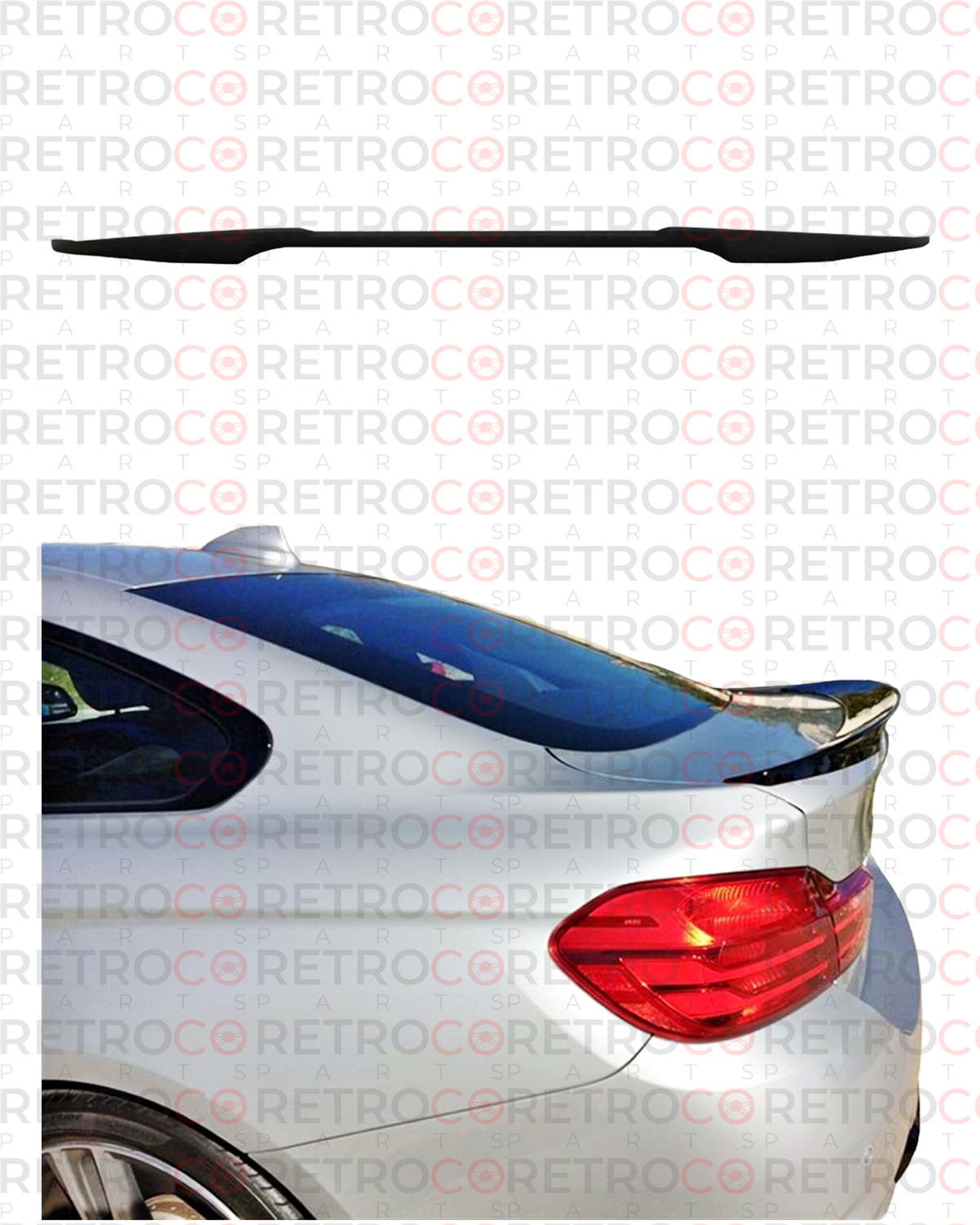 F36 Performance Dynamics Rear Trunk Spoiler Raw Surface ABS  2014-2020 2014.2016 - 2017