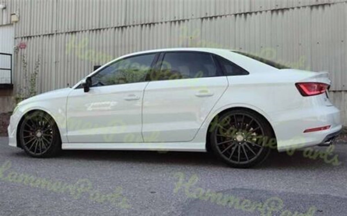 For Audi A3 2012-2019 8V Sedan S3 side skirts 4 door side skirt Skirts S3 Sline Type