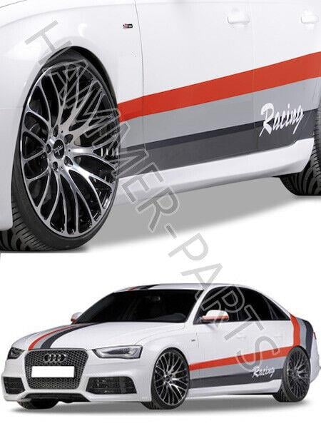 For Audi A4 B8 , B8 FL 2008-2015 RS4 STYLE side skirt set Plastic 