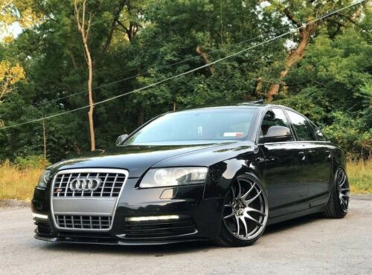 For Audi A6 C6 S6 S Line Front Bumper CUPRA R Euro Spoiler Lip Valance Splitter