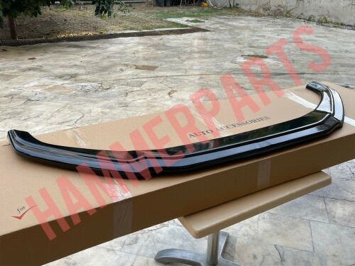 For Audi S4 A4 B9 Front Lip Gloss Black Abs Plastic Sline 2016 2017 2018 2019