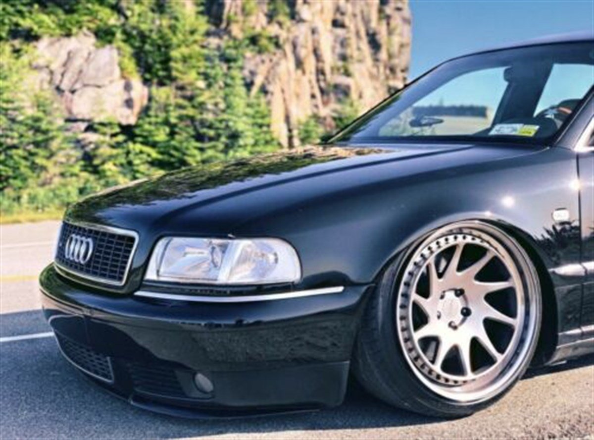 For Audi S8 D2 S Line Front Bumper CUPRA R Euro Spoiler Lip Valance Splitter