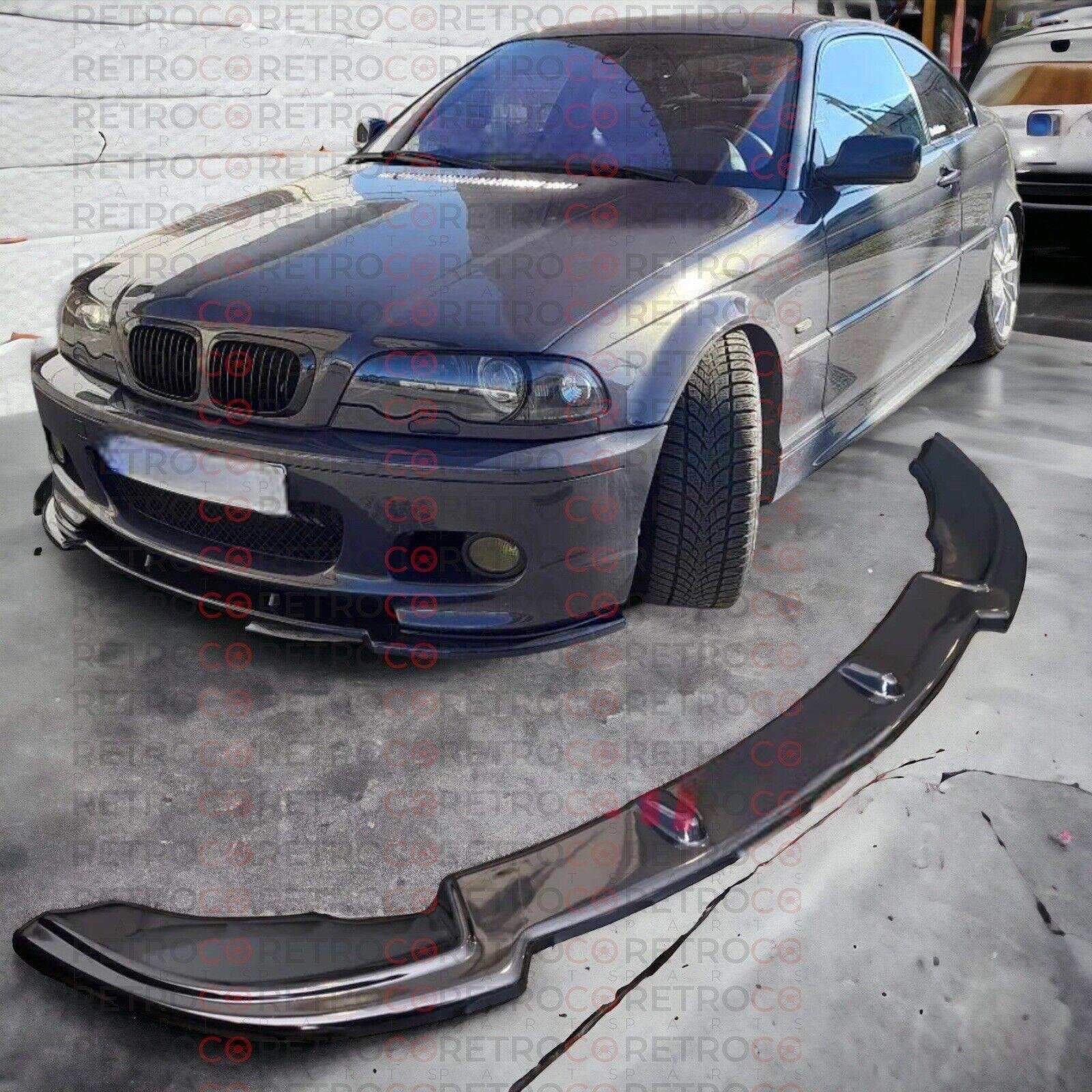 For Bmw 98-02 Coupe E46 M Tech Front Lip Splitter 320i 320ci 325ci 330ci Abs 