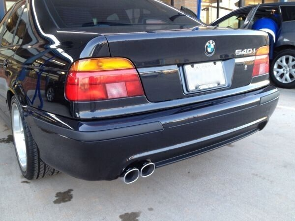For BMW E39 Rear M Bumper Diffuser Trim Matte Black