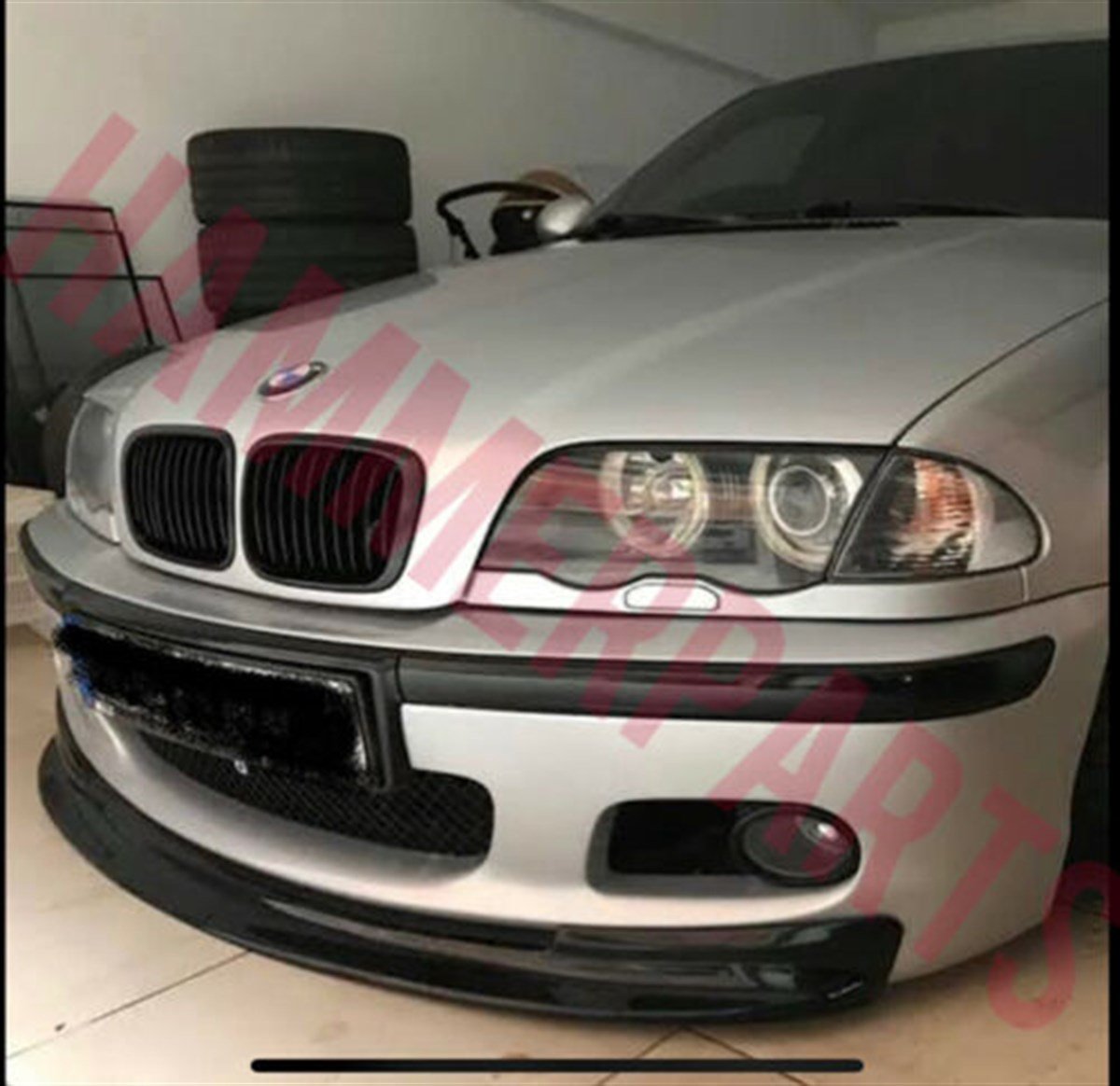 For BMW E46 Mtec 3 Series Front Bumper Lip Spoiler M Tech Bumper Splitter Chin Gloss