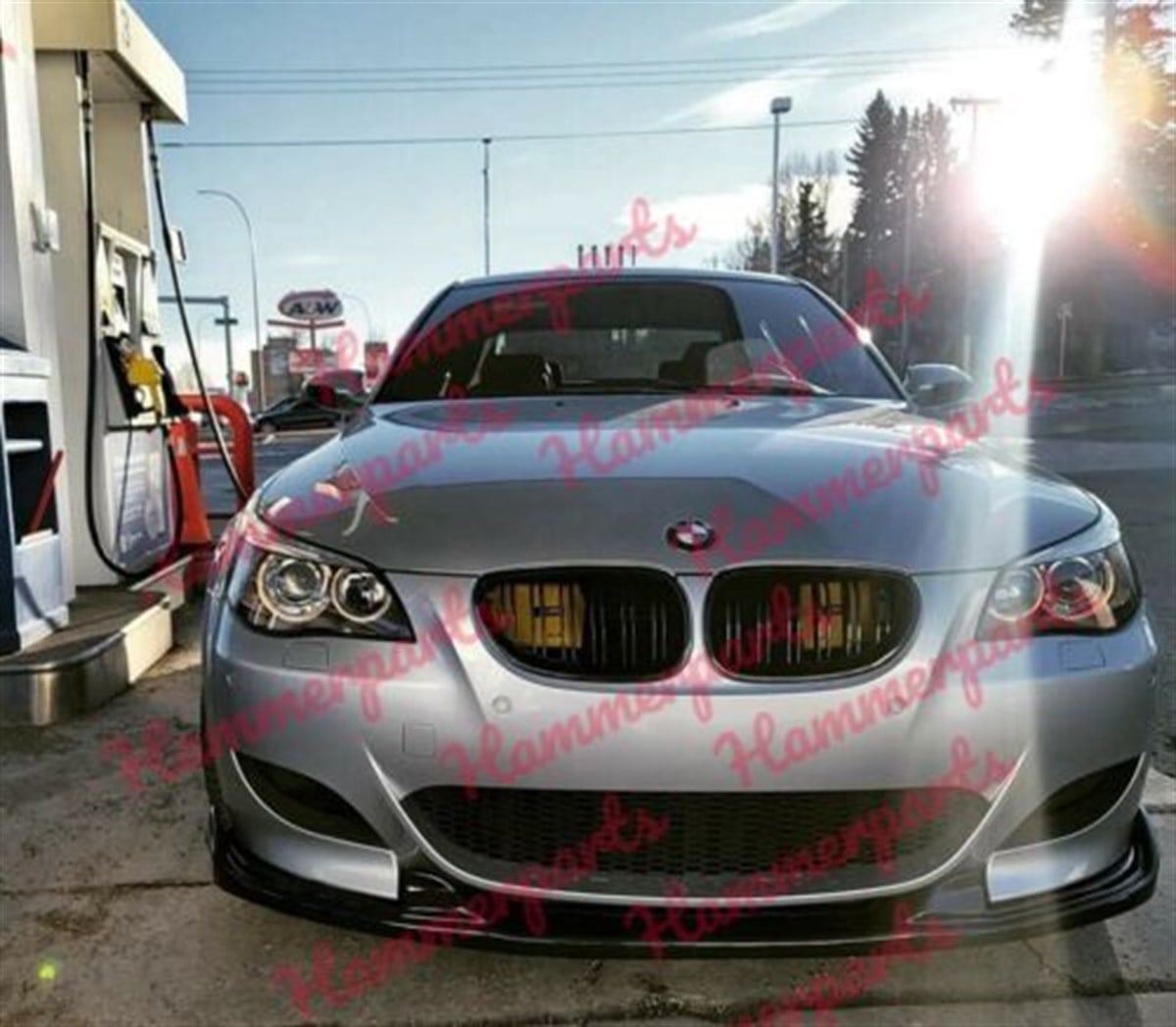 For BMW E60 E61 5 Series M5 Front Bumper Lip Spoiler M5 Style Fits 04-10