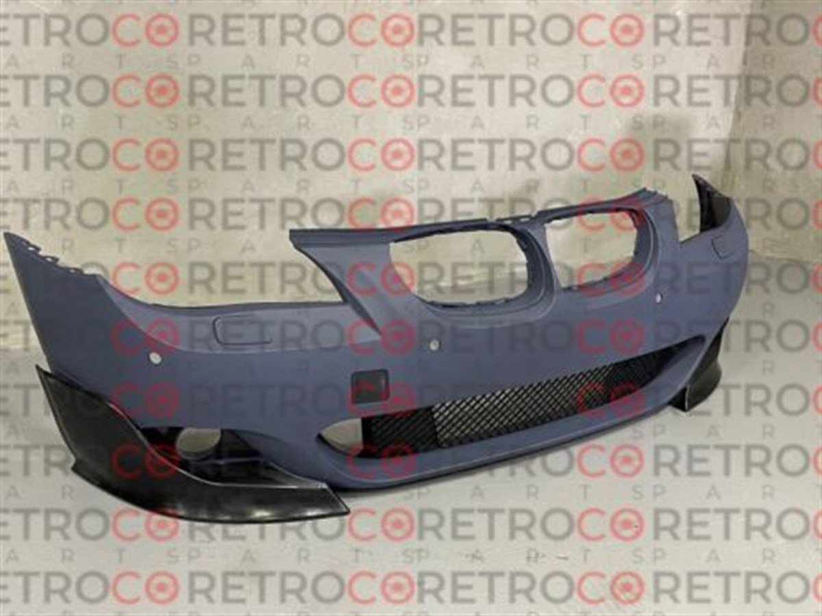 For BMW E60 E61 M Tech Bumper Front Lip Flap Set 2 Piece 520i 545i 520d 530d 530