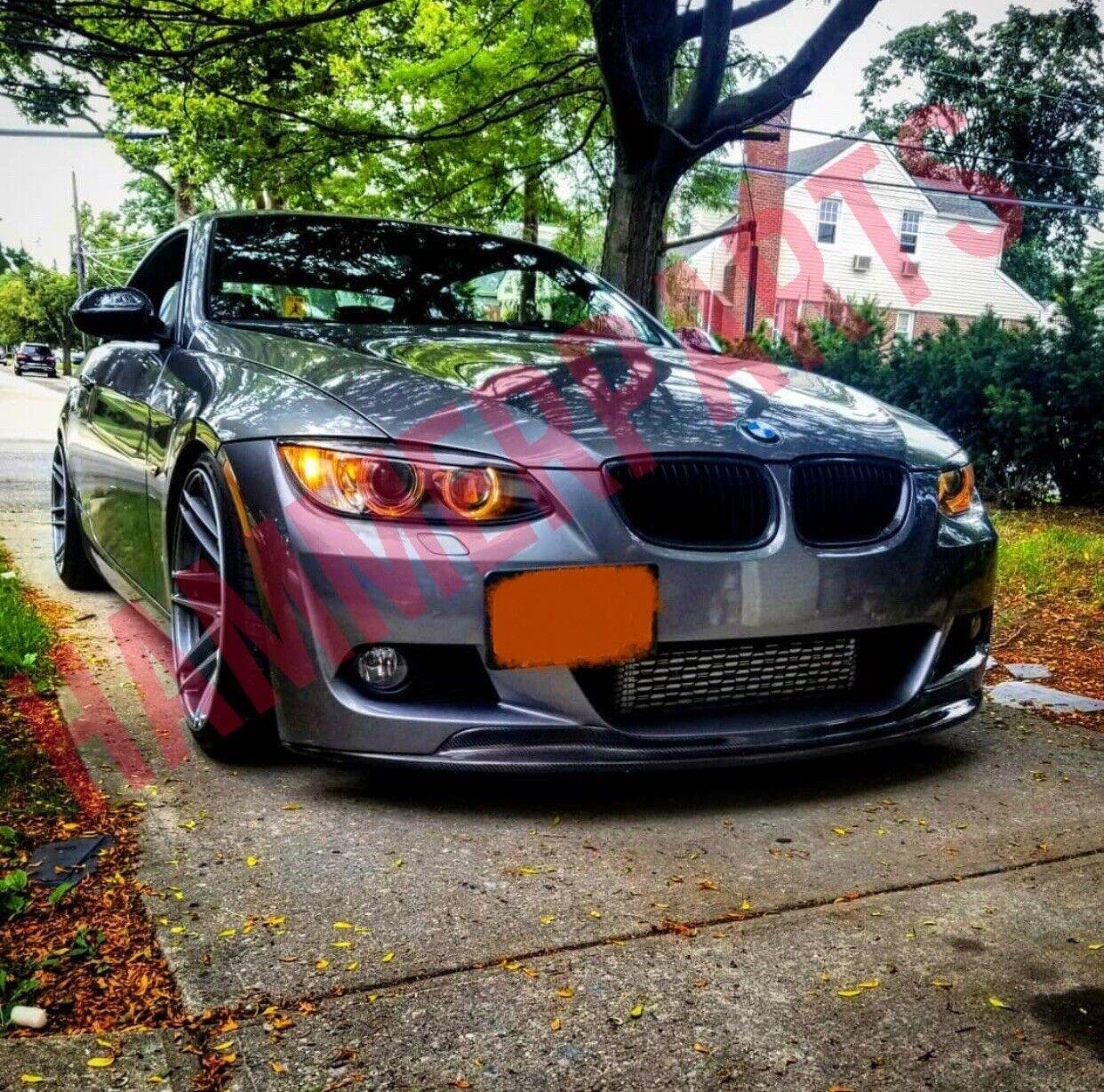 For Bmw E92 mtech front lip splitter 320ci 325ci 330ci 335ci Gloss Black Plastic