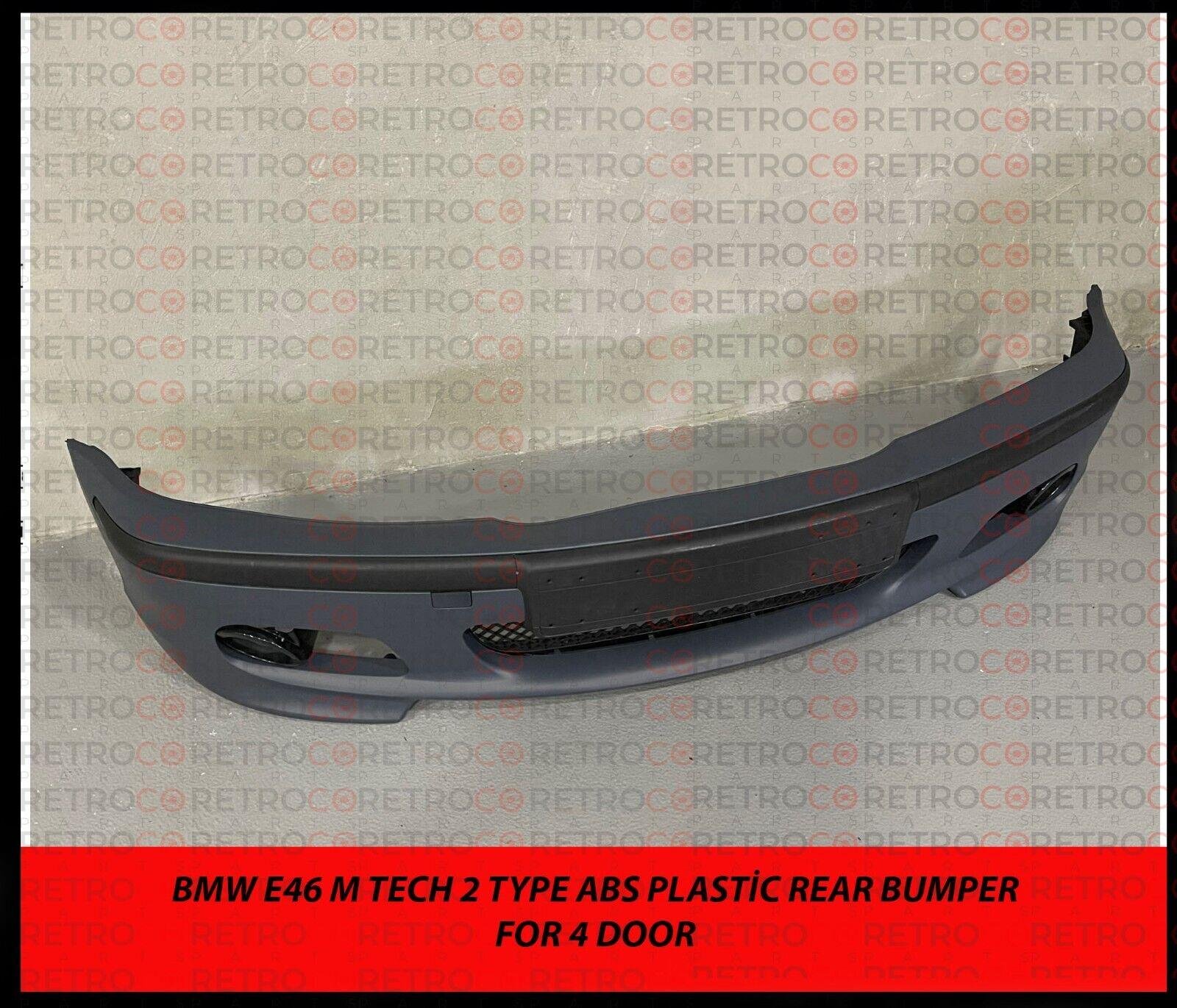 for BMW M-Tech II Style Front Bumper E46 323i 325i 328i 330i 1999-2006 4Dr 