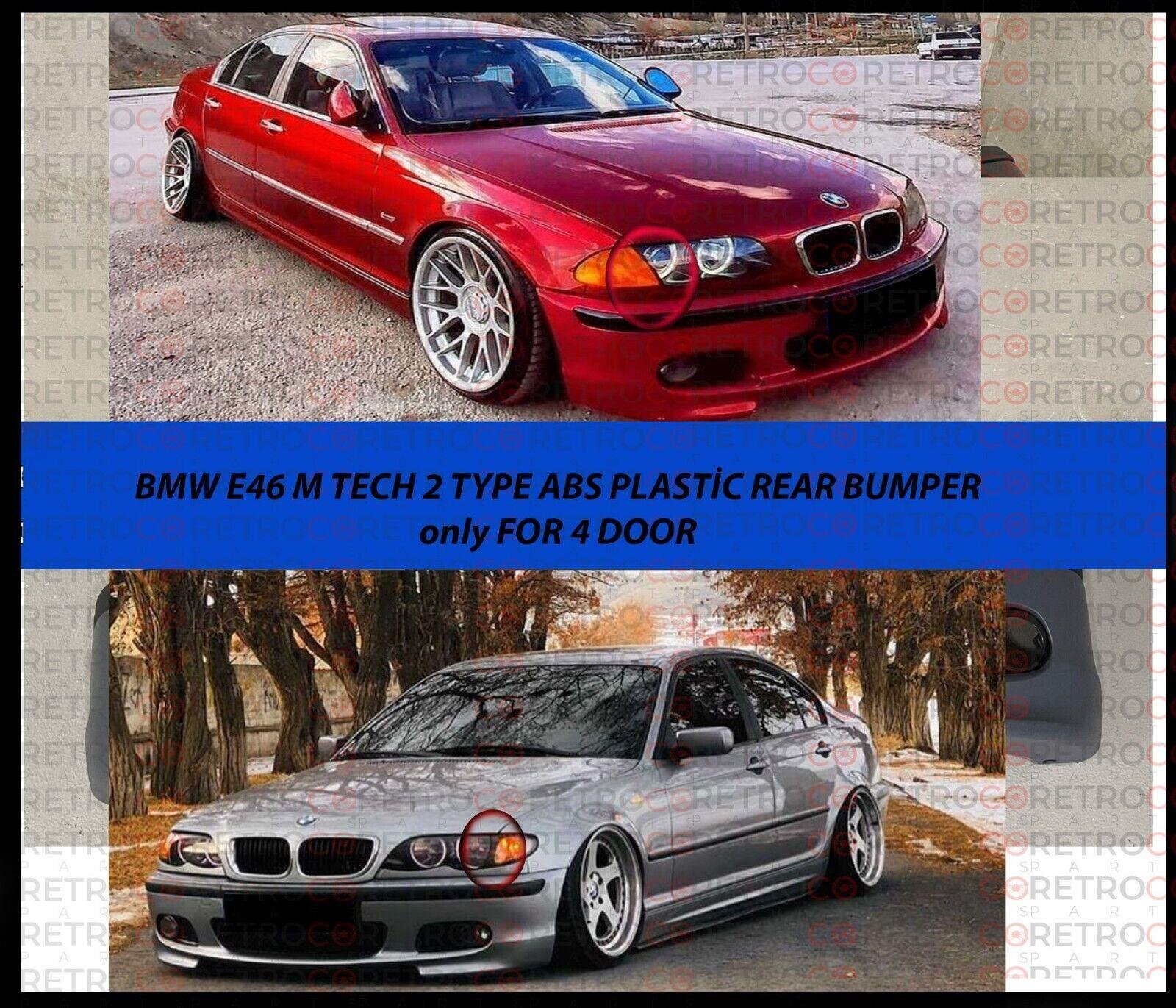 for BMW M-Tech II Style Front Bumper E46 323i 325i 328i 330i 1999-2006 4Dr 