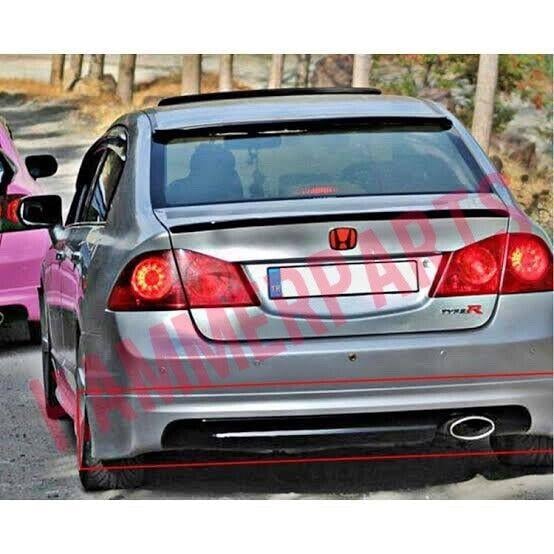 For Honda Civic FA Fd 8th gen 2006-2011 For Mugen Rear Bumper Extension Diffuser 