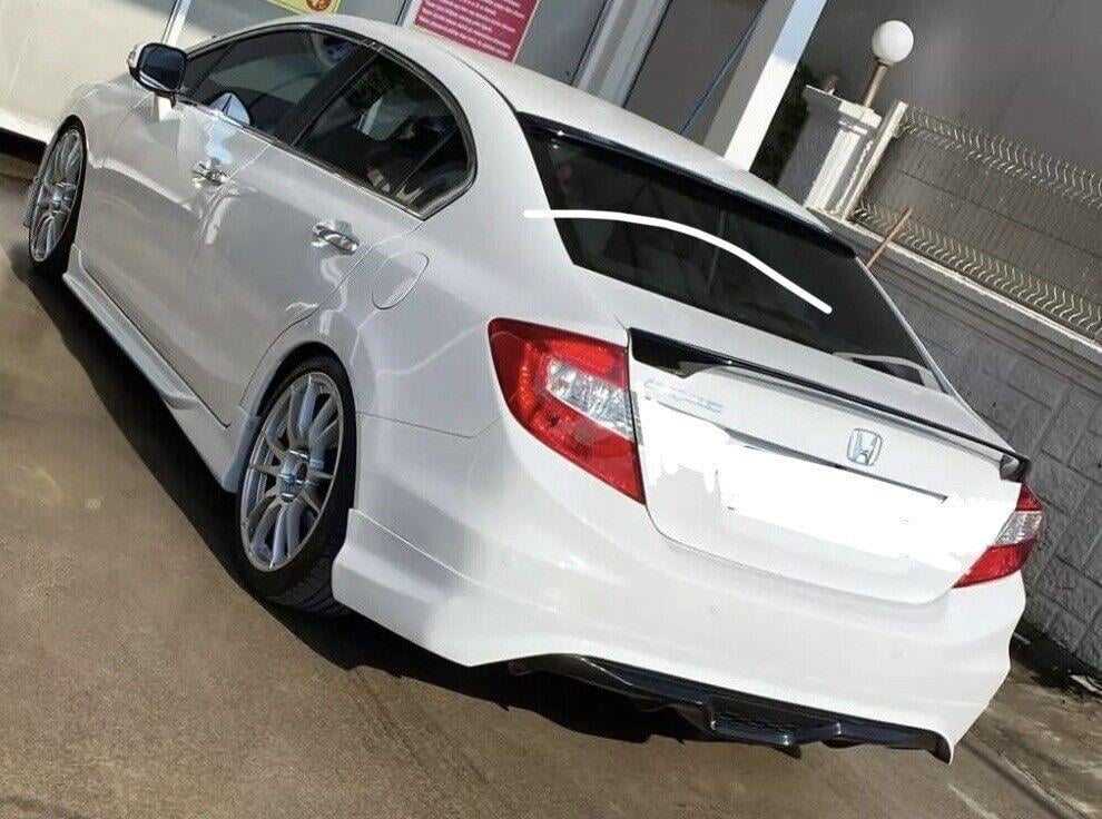 For Honda Civic Fb 12-14 9th Gen Rear Bumper Lip Diffuser Plastic