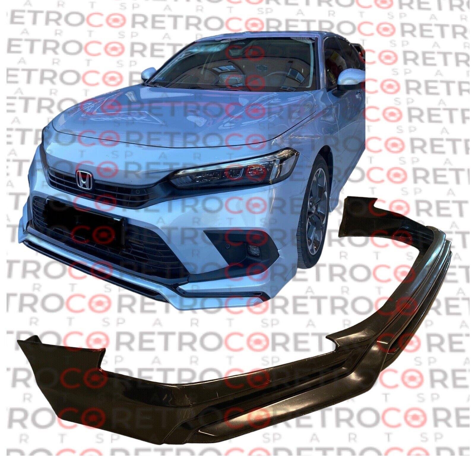 For HONDA Civic Fe Front Bumper Lip PLASTIC 2021 2022 Unpainted