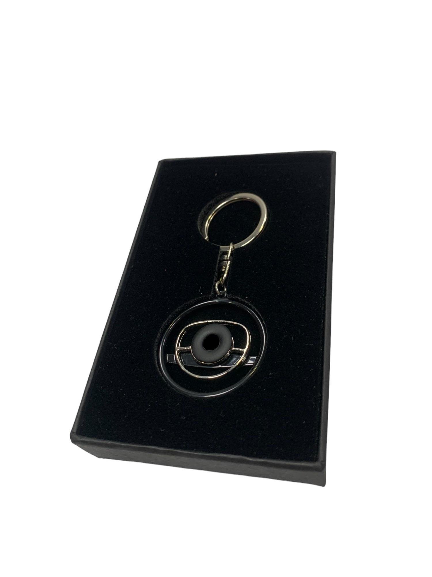 For Mercedes 3D Key Chain Steering Wheel Classic W115 W116 W123 W108 R107 Black