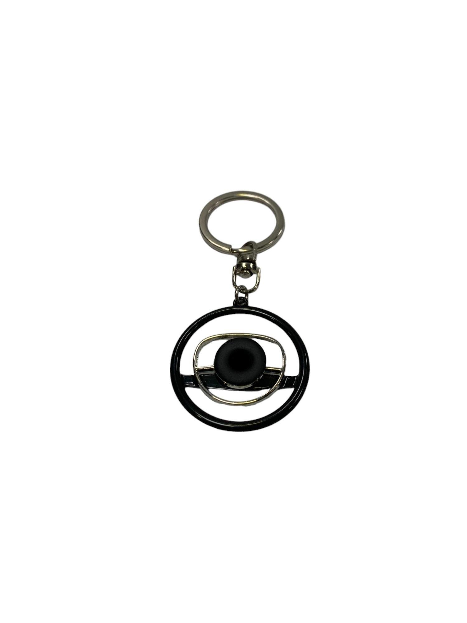 For Mercedes 3D Key Chain Steering Wheel Classic W115 W116 W123 W108 R107 Black