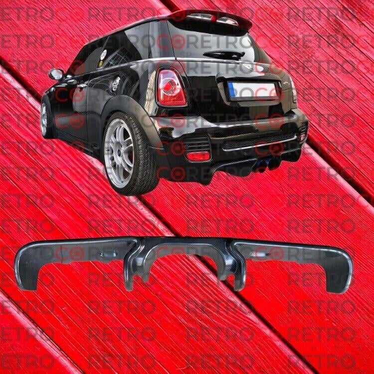 For Mini Cooper S R56 R57 R58 Abs Plastic Rear Bumper Diffuser Lip Kits 