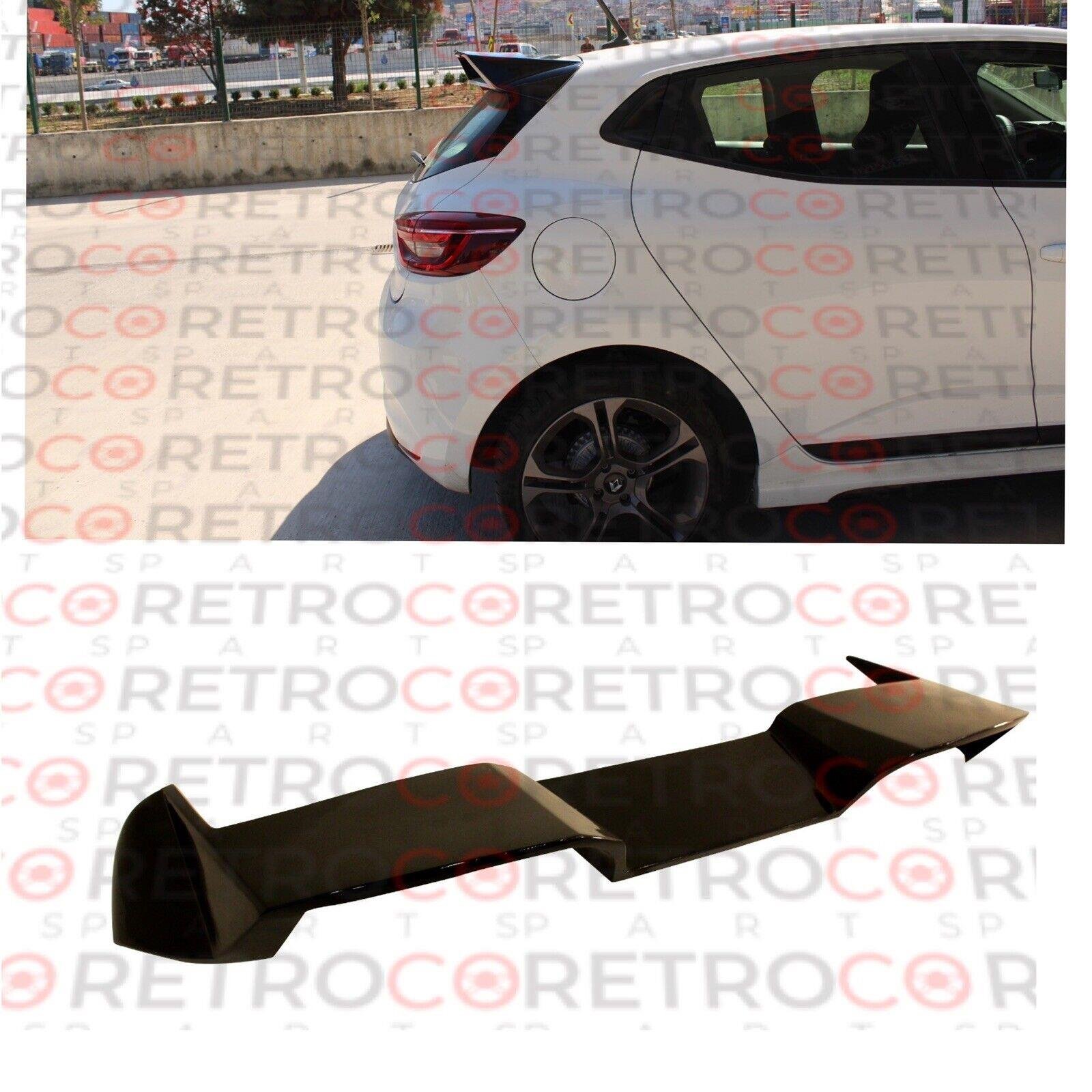 FOR RENAULT CLIO Mk5 5 RS Cup RSCUP TYPE SPOILER GLOSS BLACK PAINTED 2019- 2022 