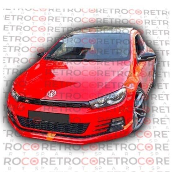For Vw Scirocco Facelift Front Bumper Lip PLASTIC Unpainted