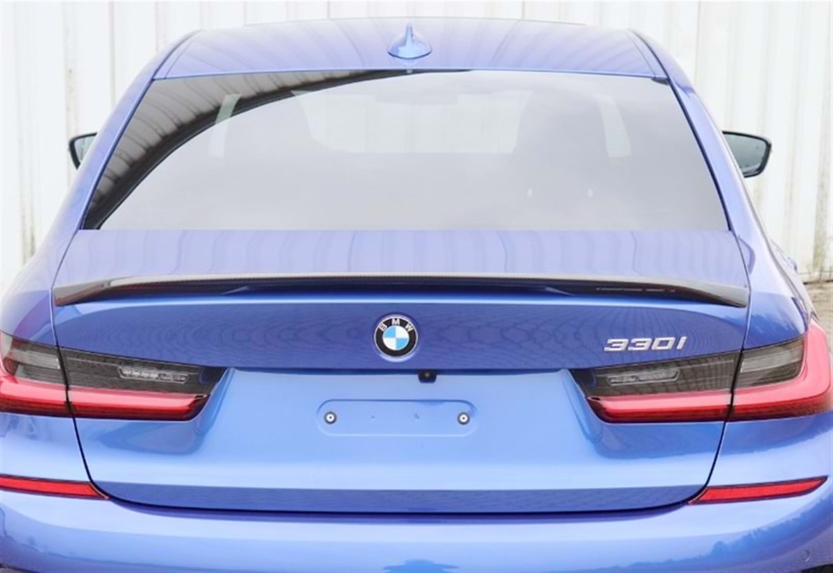 G20 M Performance V1 Rear Trunk Spoiler Piano Black ABS  2019 - UP 2019 After  G20
