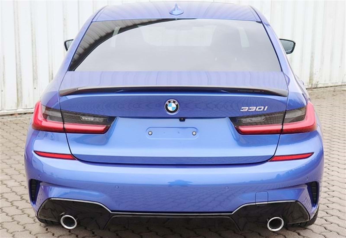 G20 M Performance V1 Rear Trunk Spoiler Piano Black ABS  2019 - UP 2019 After  G20
