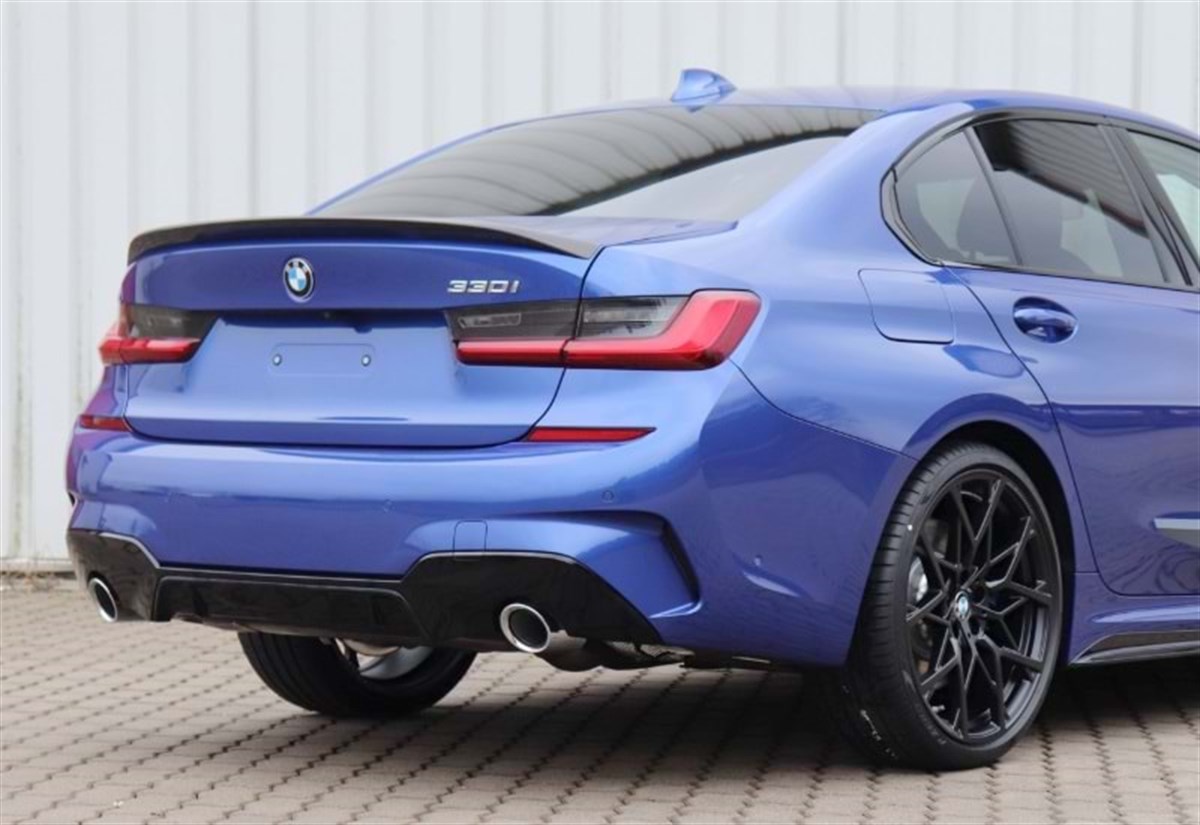 G20 M Performance V1 Rear Trunk Spoiler Piano Black ABS  2019 - UP 2019 After  G20