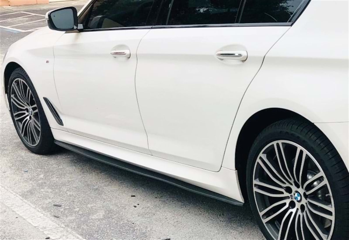 G30 Side Skirts Lower Lip Piano Black Vacuum  2017 - up 2017 Later G30