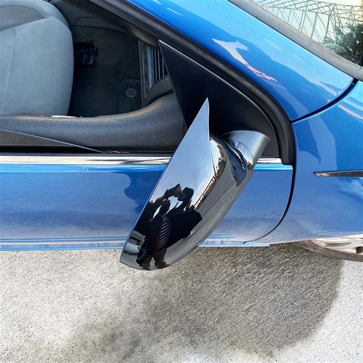 Golf 5 Batman Mirror Cover Piano Black  2003-2009 MK5