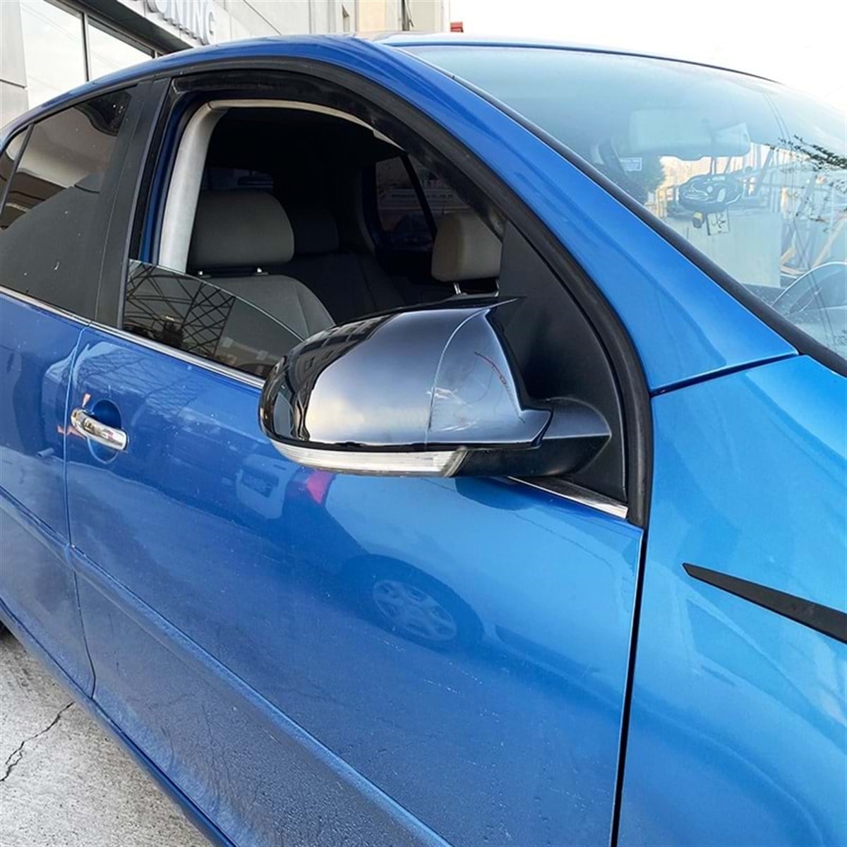Golf 5 Batman Mirror Cover Piano Black  2003-2009 MK5