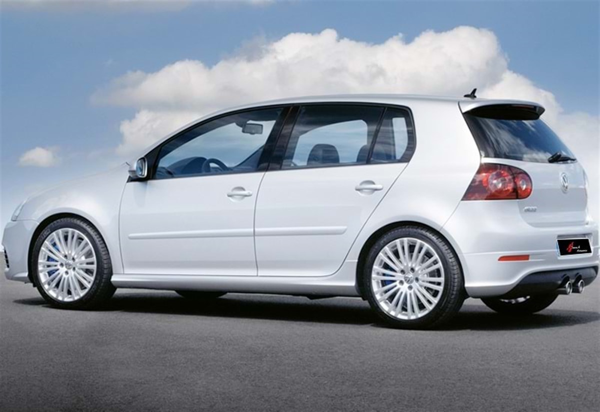 Golf 5 GTI Side Skirts Raw Surface Vacuum Plastic  2003-2009 MK5