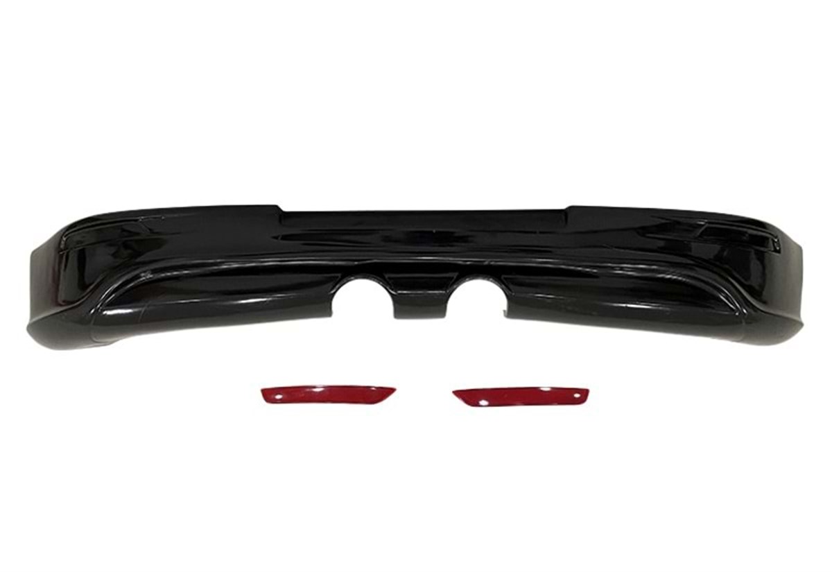 Golf 5 R32 Rear Bumper Lip Raw Surface With Reflectors Vacuum Plastic  2003-2009 MK5