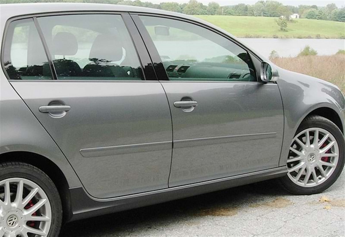 Golf 6 GTI Side Skirts Raw Surface Vacuum Plastic  2008-2012 MK6