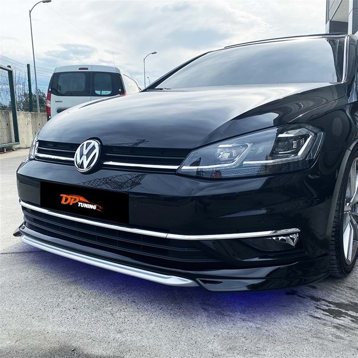 Golf 7 FL ABT Model Front Lip Raw Surface Vacuum Plastic  2017-2019 mk7 fl