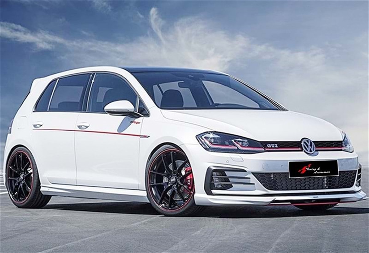 Golf 7 Oettinger Side Skirts Raw Surface Vacuum Plastic  2012-2020 2012-2019  Mk7 - Mk7 FL