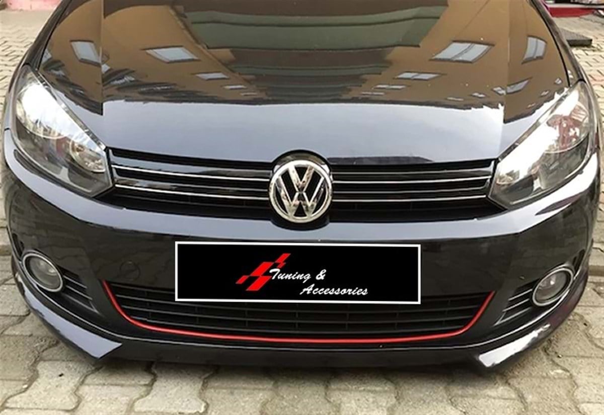Golf MK6 Rieger Model Front Lip Raw Surface Vacuum Plastic  2008-2012 2008 - 2012  Mk6
