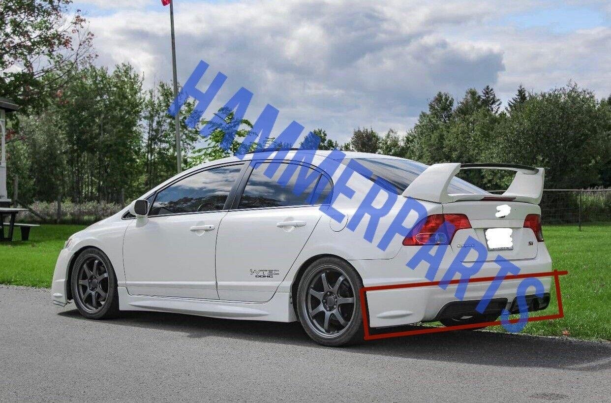 Honda Civic FD6 Fa5 Fd1 (2006-2011) Mugen RR Style Rear Bumper Diffuser 