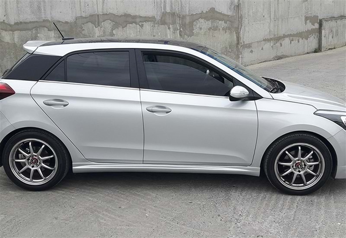 i20 Sport Side Skirts Raw Surface Vacuum Plastic  2014-2018