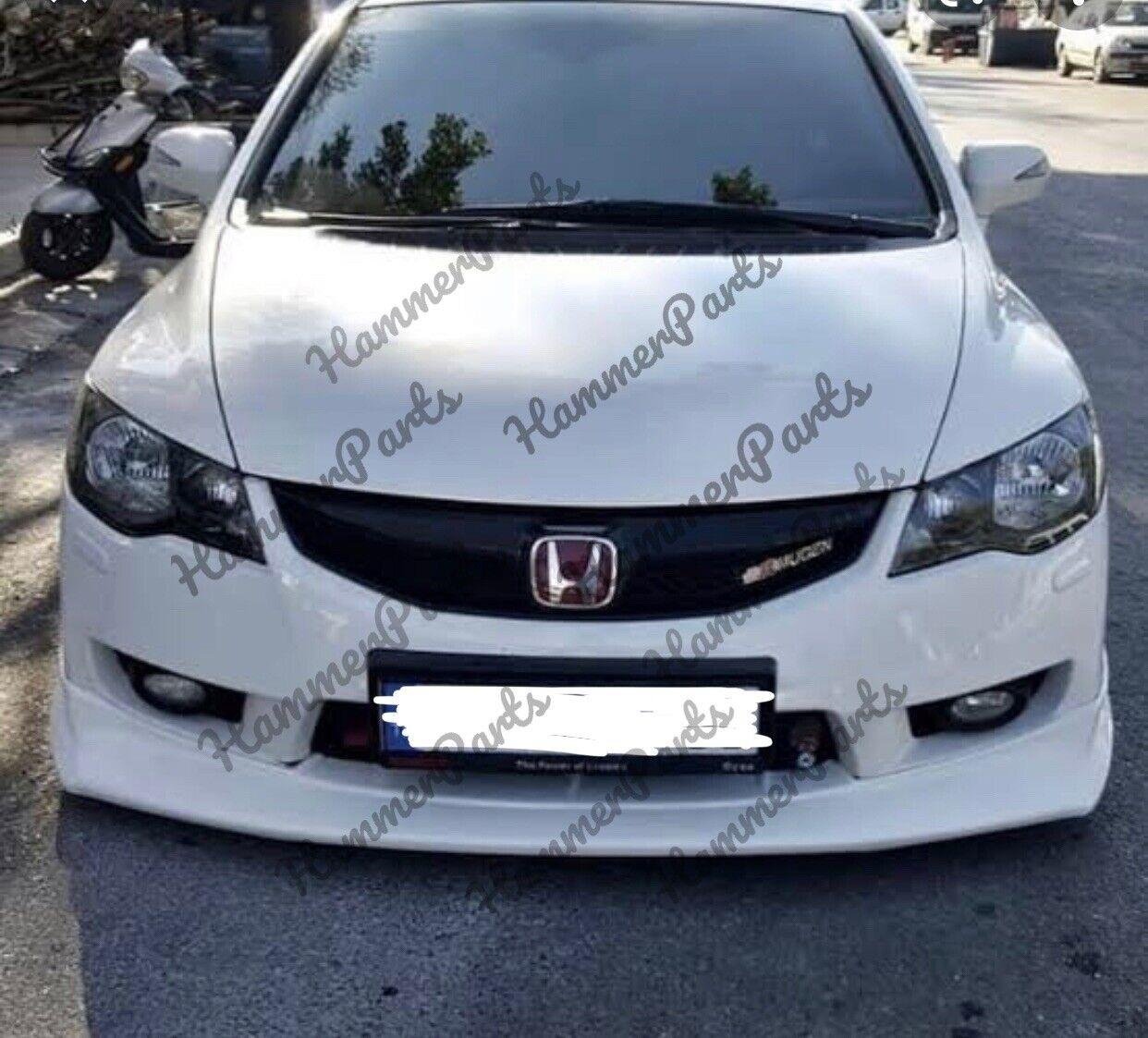 JDM HONDA Civic 8th Gen Fd Front Bumper Lip PLASTIC 2009 2012 Fd2 Type R Style
