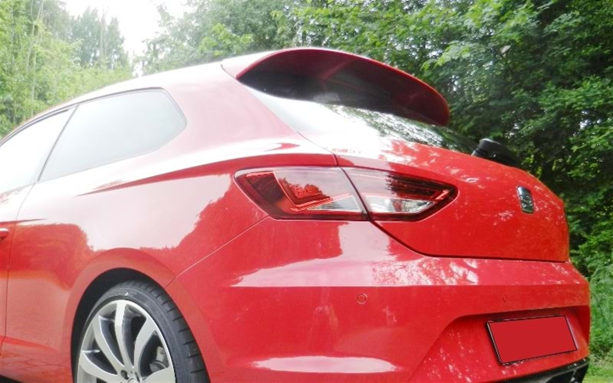 Leon Mk3 2 Doors FR Rear Spoiler Primered Fiberglass  2012-2020
