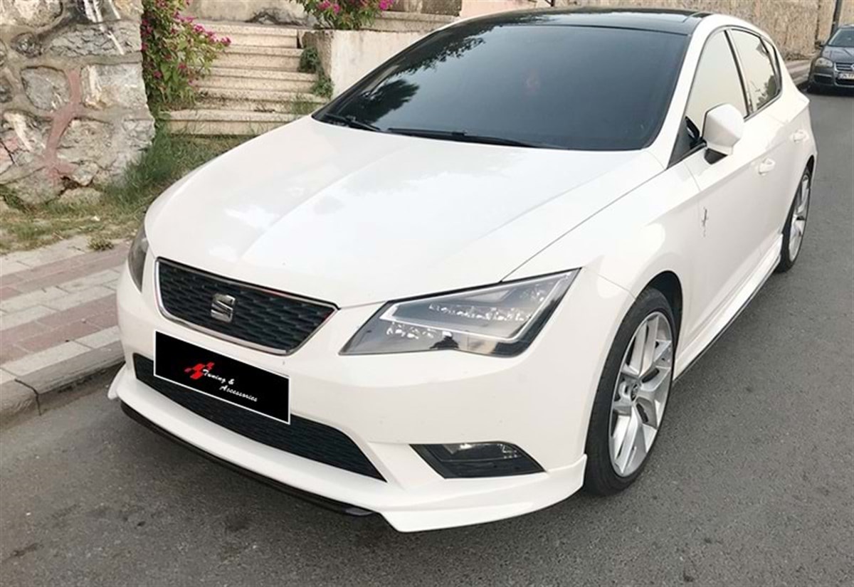 Leon Mk3 Custom Style Front Lip Raw Surface Vacuum Plastic  2012-2016 mk3