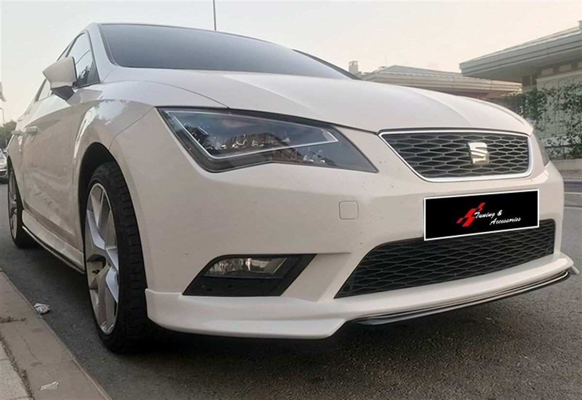 Leon Mk3 Custom Style Front Lip Raw Surface Vacuum Plastic  2012-2016 mk3