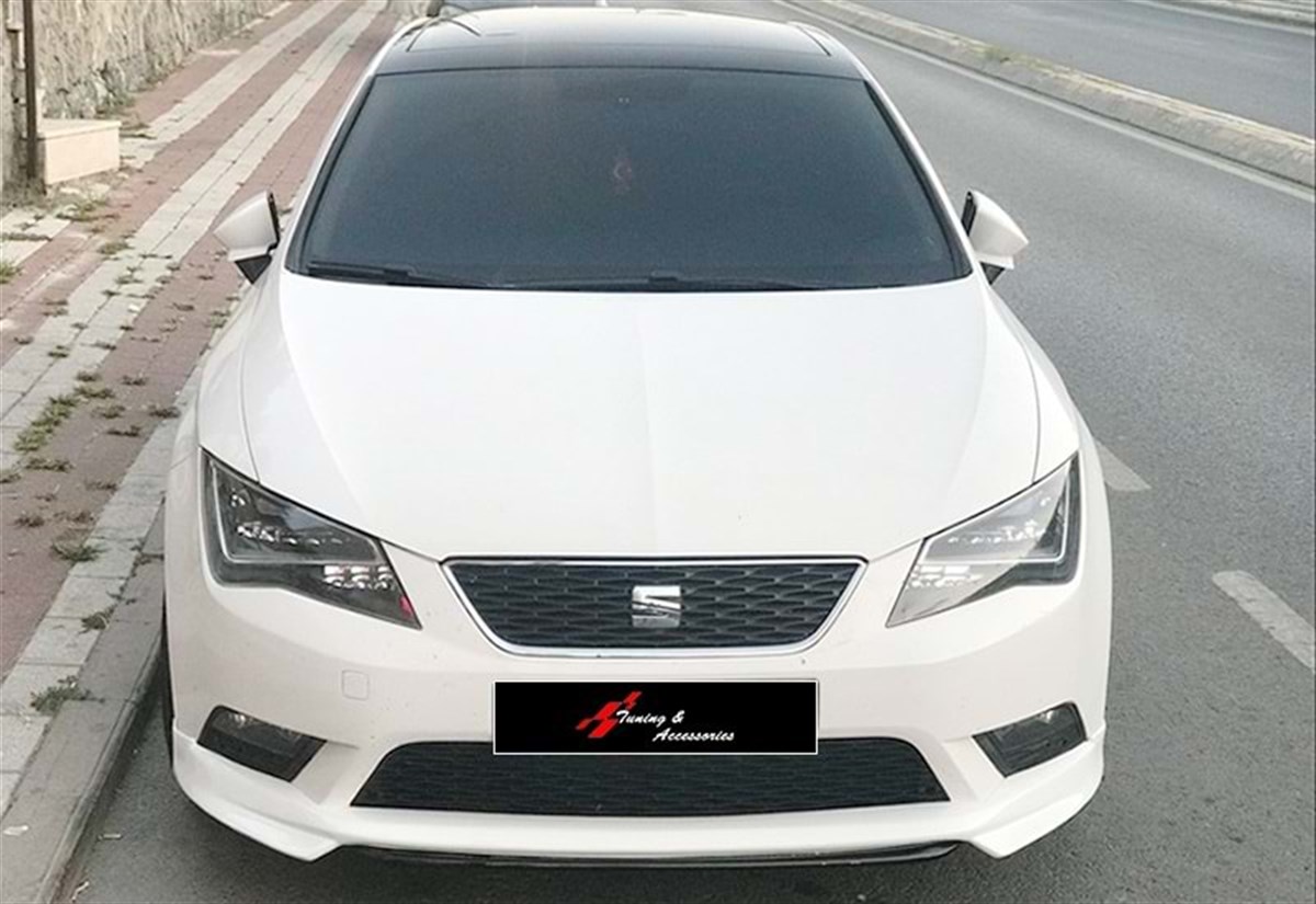 Leon Mk3 Custom Style Front Lip Raw Surface Vacuum Plastic  2012-2016 mk3