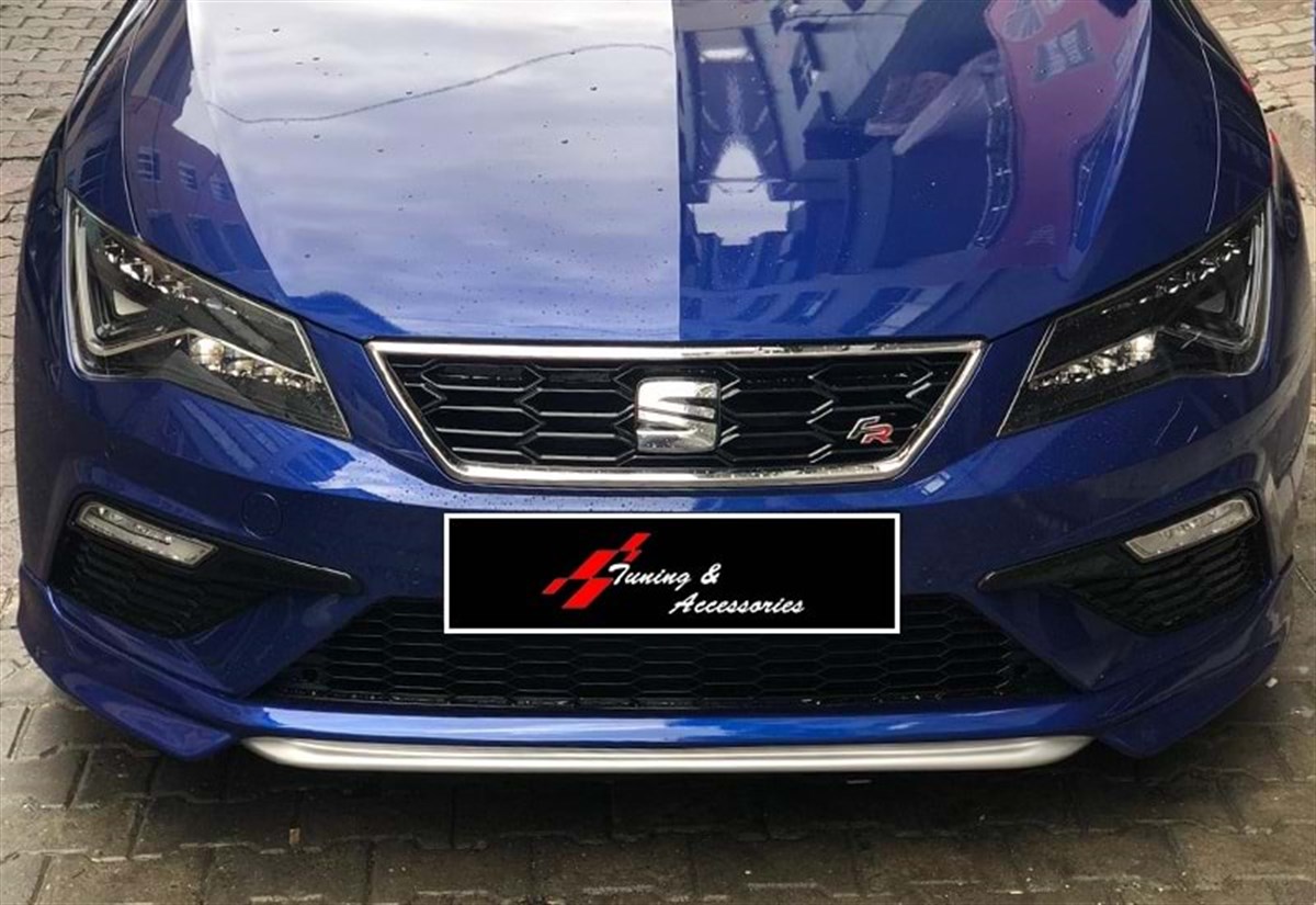 Leon Mk3 FL Custom Style Front Lip Raw Surface Vacuum Plastic  2017-2020 2017-2020  Mk3 FL